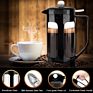 1000Ml French Press with Heat Resistant Borosilicate Glass Carafe and Stainless Steel Filter - Black