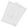 100% Cotton White Jacquard Hotel Bathroom Door Floor Bath Mat with Logo