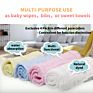 100% Muslin Cotton 4 Pack Super Soft Baby Washcloths and Towels Set Handkerchief Newborn Baby Face Saliva Towel