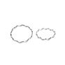 100% S925 Sterling Silver Simple Thin Line Curve Wave Wild Smooth Ring