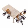 11 Bamboo Handle Makeup Brush Tool Portable Set Concealer Beauty Makeup Complete Combination Send Linen Bag Makeup Brush