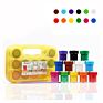 12 Colors Non-Toxic Kids Pot Craft Acrylic Finger Paint Set