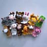 12 Pcs/Set Baby Toy Kids Plush Velour Puppet Hand Puppets Large Chinese Zodiac Farm Animals Zoo Finger Puppet