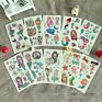 12X7Cm Little Mermaid Temporary Tattoo Stickers for Baby Girls