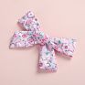 13 Colors Handmade Cotton Fabric Hair Bows Hair Clips for Girls Floral Plaid Knot Hairpins Baby Shower Gift