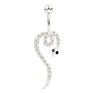 14G Snake Belly Button Piercing Stainless Steel Navel Ring