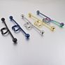 14G Stainless Steel Heart Love Industrial Barbell Punk Body Jewelry