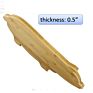 15*9*0.5 Inches Rustic Decor Kitchen Serving Tray Wood Charcuterie Serving Board Pig Shaped Kitchen Chopping Board