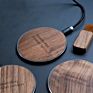 15W Fast Bamboo Wood Wireless Charger with Light