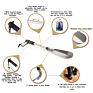 16 to 31 Inch Adjustable Expander Shoe Horn Extends & Collapses Stainless Steel Telescopic Spring Shoehorn