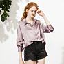 16Mm Pure Silk Tailor Shop Made Shirt Hand Painted Shirts Women 100% Silk Charmeuse Ladies Casual Silk Shirt