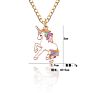18 Models Cartoon Cute Unicorn Horse Pendant Necklace