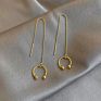 18K Gold Plated Stainless Steel Cuff Chain Earrings Wrap Tassel Earrings for Women