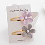 1Pair Flower Baby Hair Clips Set Cute Solid Baby Barrette Hairpins for Girls Daily Life Newborn Infant Hair Accessories