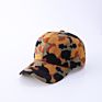 2021Stylish Design Criss Cross Pony Tail Hat Popular Camo Knitted Fleece Lined Women Hat Sports Cap