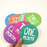 20Pcs or 32Pcs round Sticker Baby Month Growth Milestone Sticker Newest Printing Sticker