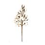 21Inch Designs Natural Artificial Dried Flowers Decorative Flowers Bionic Balls Natural Cotton Stems 3 Pack 6