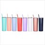 24 Colors in Stock Trends 20Oz Bpa Free Double Wall Stainless Steel Skinny Acrylic Tumbler Cups In