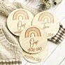 24 Double Sided Unique Designs Bonus Birth Announcement Sign Wooden Baby Monthly Cards