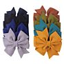 24Pcs Different Colors 3.7 Inch Grosgrain Ribbon Baby Girls Hair Bows Hair Bows Accessories for Infants Toddlers Kids Teens
