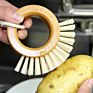 2 in 1 Multifunctional Full Circle the Ring Fruit Cleaning Brush Bamboo Scrub Cleaning Brushes