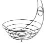 2 Tier Wall Hanging Metal Iron Wire Fruit Bowl Basket Banana Holder