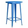 30" round Black Outdoor Bar Height Table