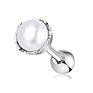 316L Stainless Steel White Pearl Earrings Piercing Ear Daith Trgaus Helix Ear Cartilage Body Piercing Jewelry
