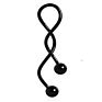 316L Surgical Steel Industrial Navel Piercing Jewelry