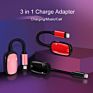 3.5Mm Jack Audio Charge Call Phone Adapter 3 in 1 Earphone Charger Splitter Adapter for Iphone Headphone Adapter