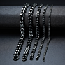 3.6Mm 5Mm 7Mm 11Mm Miami Cuban Chain Bracelet Punk Jewelry for Men Women 18K Gold Plated Stainless Chain Bracelet