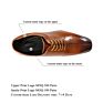 37-48 Big Size Men's Derby Brown Oxford Shoe Square Toe Business Lace up Wedding Dress Shoe 317