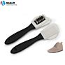 3 Side Shoe Brush Black Cleaning Brush for Suede Nubuck Boot Shoes