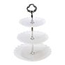 3 Tier Wedding Dessert Fruit Snack Cupcake Cake Stand for Tea Party Serving Platter