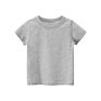 3 to 8 Years Old Children's Basic Short Sleeve O Neck Tee Shirt Solid Blank Kids T-Shirt for Boys
