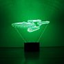 3D Led Night Light Star Trek Illusion Novelty Bulbing Table Lamp