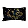 3D Styles Golden Sun and Moon Printed Microfiber Duvet Cover Set