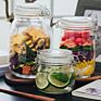 3L Big Size Jar round Glass Storage Jar with Lid