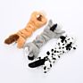 3Pack Donkey Pet Toys Crinkle No Stuffing Animals Dog Plush Chew Toy
