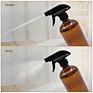 480Ml 16 Oz Boston round Amber Glass Trigger Spray Bottles Refillable Glass Spray Bottle for Essential Oils, Cleaning Products