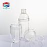 500Ml Cocktail Shaker & Martini Glass Set Plastic Mini Cocktail Shaker Polycarbonate Cocktail Shaker