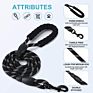 5 Ft Strong Rope Dog Lead with Comfortable Padded Handle and Highly Reflective Threads Big Heavey Duty Rope Dog Leash
