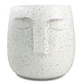 5Inch Cement Face Pot Concrete Head Pot for Home Deco Modern Face Planter Cement Head Planter Human Face for Succulent Plant