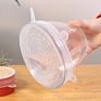 6/12Pcs Silicone Stretch Lids Universal Lid Silicone Bowl Pot Lid Silicone Cover Pan Cooking Food Fresh Cover Microwave Cover