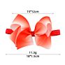6" Big Baby Girls Colorful Grosgrain Ribbon Hair Bows Headbands Cute Elastic Headwrap for Girls Hair Accessories