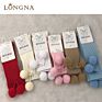 6 Colors 0-6 Years Cotton Knitted Baby Girl Socks Toddler Socks Baby Knee High Socks