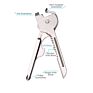 6 in 1 Multifunctional Key Knife Mini Edc Tool Portableoutdoor Folding Keychain