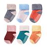6 Pack Cute Organic Cotton Non Slip anti Skid Sole Infants Ankle Anti-Slip Newborn Toddlers Baby Grip Crew Socks