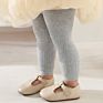 6 Solid Colors Warm Organic Cotton Cute Ribbed Kids Girl Pants Baby Leggings Girls