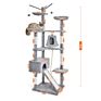 75" All-In-One Large Cat Tree Cat Condo with Hammock, Interactive Toys